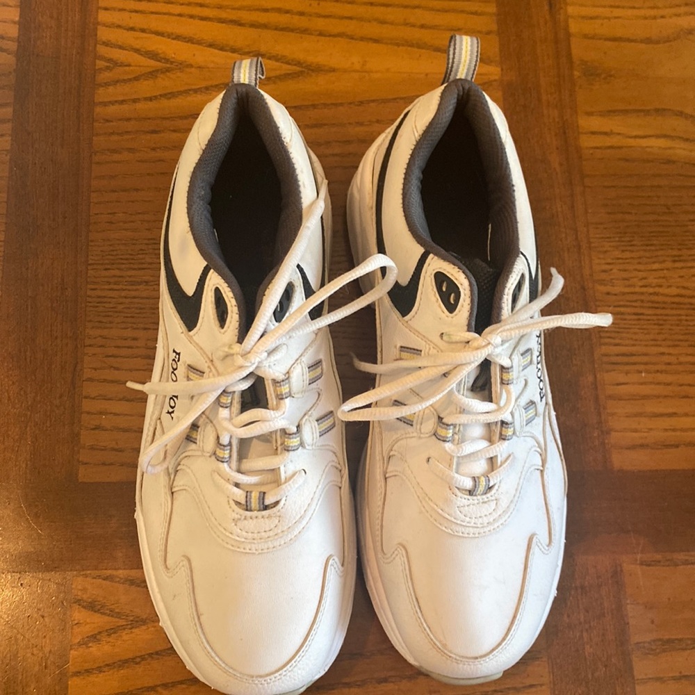 FOOTJOY Men's Superlites Golf Shoes White Leather Top Spikes Size 8 1/2 W